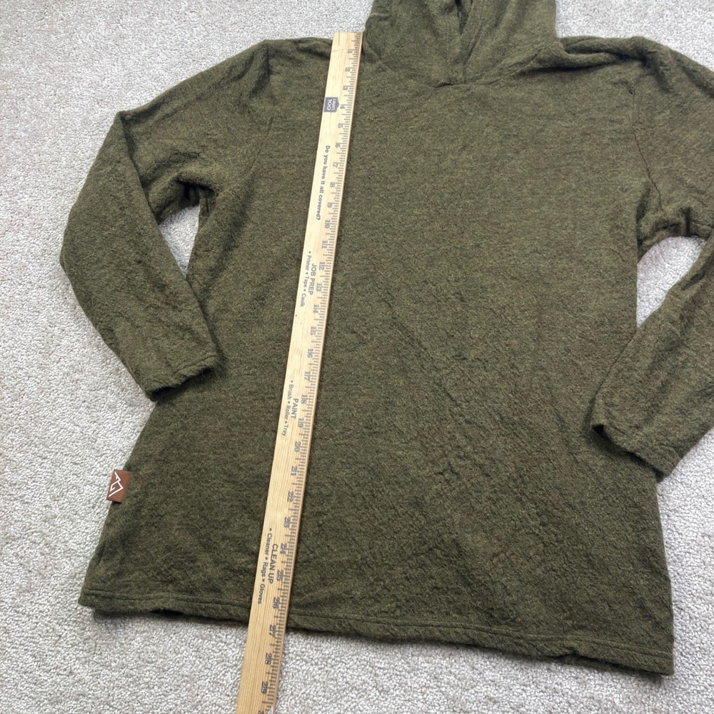 Appalachian Gear Company Women XL Hoodie Green 100% Peruvian Alpaca Yarn USA - Picture 4 of 6